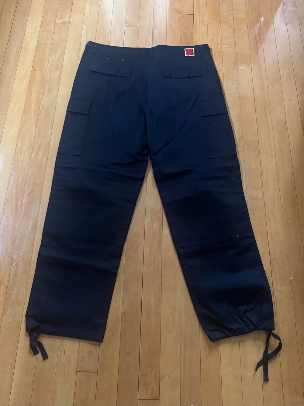 Empyre Men's Black Cargo logo Skater Pants men’s 36